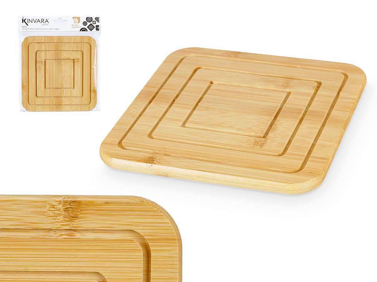 PODSTAVEK ZA POSODO  KINVARA                   - barve jantarja, Basics, les (1/19/19cm)