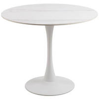JEDILNA MIZA, bela  - bela, Trend, kovina/keramika (90/75cm) - MID.YOU