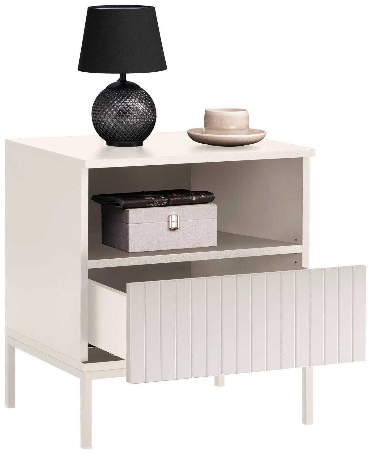 NACHTSCHRANK 51,6/56/38 cm  - Kaschmir, KONVENTIONELL, Holzwerkstoff (51,6/56/38cm) - Voleo