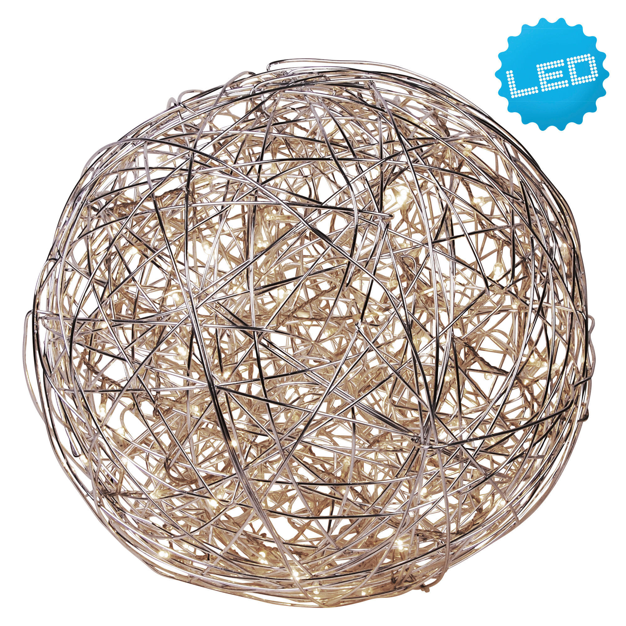 LED-DEKOLEUCHTE 50 cm  - Alufarben, Design, Metall (50cm) - Näve