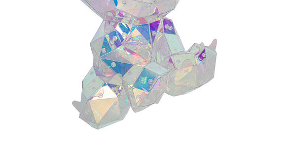 TISCHLEUCHTE - Transparent/Perlmutt, Trend, Kunststoff (21/27/30cm) - Novel