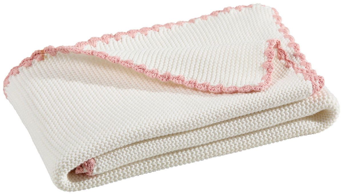 SCHMUSEDECKE  70/90 cm  - Rosa/Weiß, Trend, Textil (70/90cm) - My Baby Lou