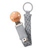 SCHNULLERKETTE 0 Monat(e)  - Hellgrau/Grau, Basics, Holz/Textil (7,8/18,9/2,2cm)