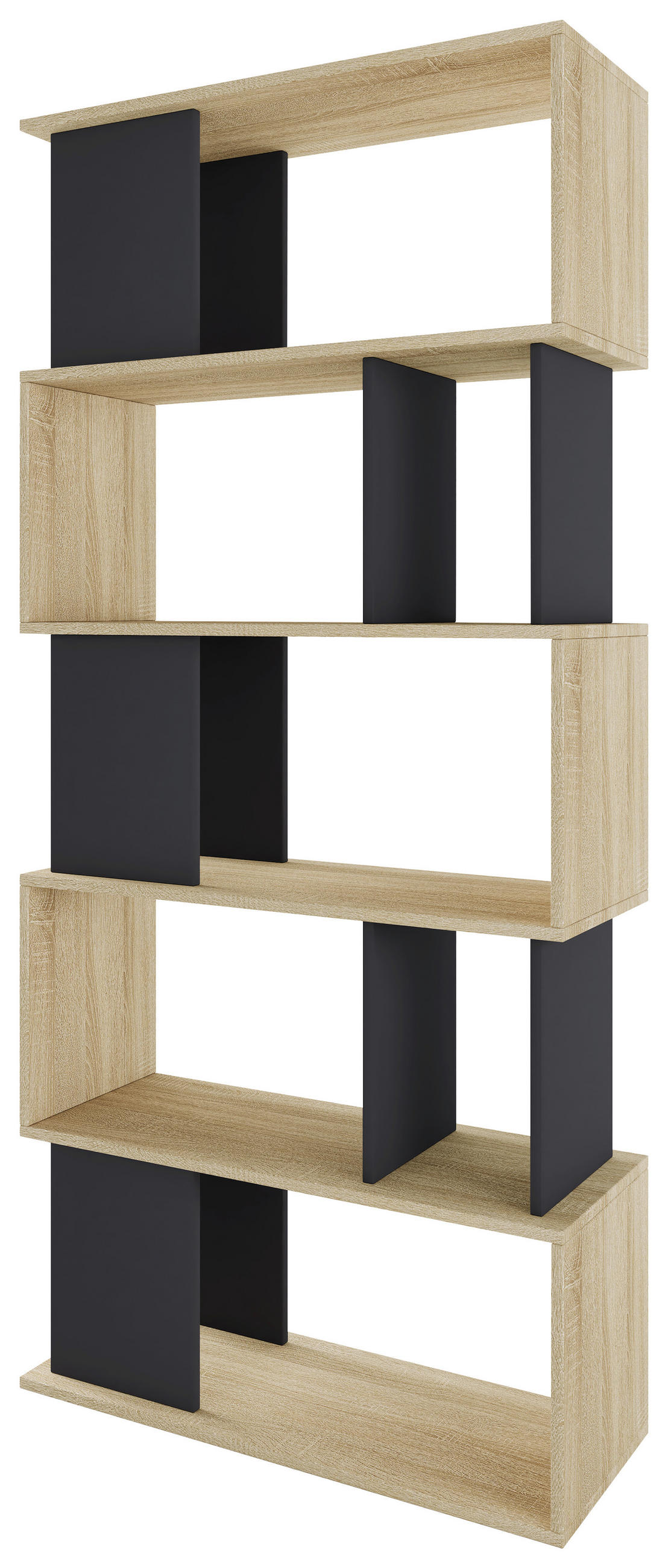 OTVORENA POLICA sonoma hrast  - sonoma hrast/grafitno siva, Moderno, pločasti materijal (80/175,3/33cm)