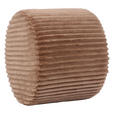 HOCKER Cord Kiefer Hellbraun  - Hellbraun, Design, Holz/Textil (49,5/41/49.5cm) - Xora