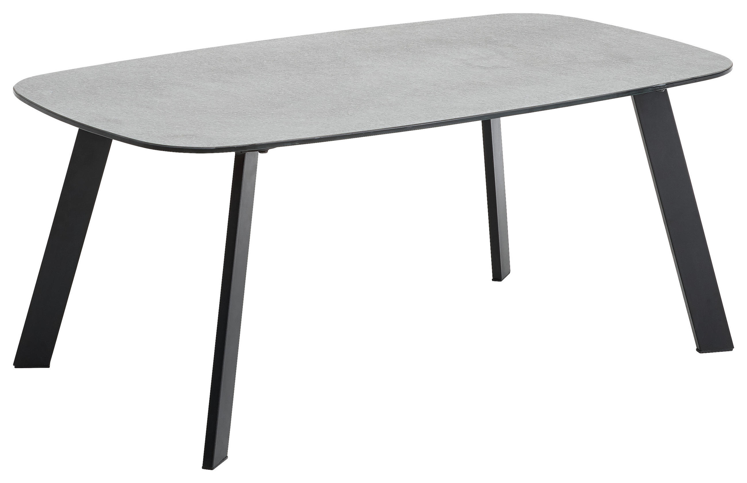 Couchtisch in Metall, Kunststoff, Glas 98/58/41 cm