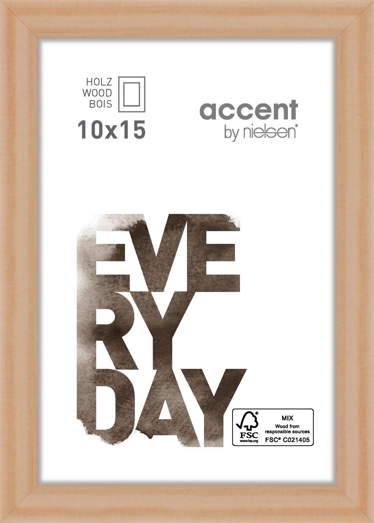 BILDERRAHMEN 17,5/22,5 cm  - Naturfarben, Basics, Holzwerkstoff (17,5/22,5cm) - Nielsen