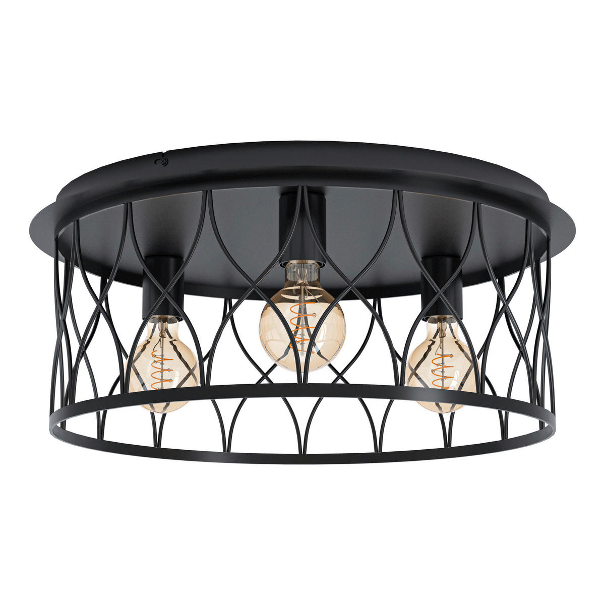 TAKLAMPA Giltspur 55/23 cm  - svart, Design, metall (55/23cm) - Eglo