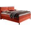 BOXSPRINGBETT 200/220 cm  in Orange  - Schwarz/Orange, KONVENTIONELL, Textil/Metall (200/220cm) - Esposa