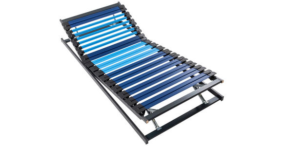 LATTENROST 90/200 cm Kopfteil, Fußteil verstellbar,  - Anthrazit/Dunkelblau, Basics, Holz/Kunststoff (90/200cm) - Dieter Knoll