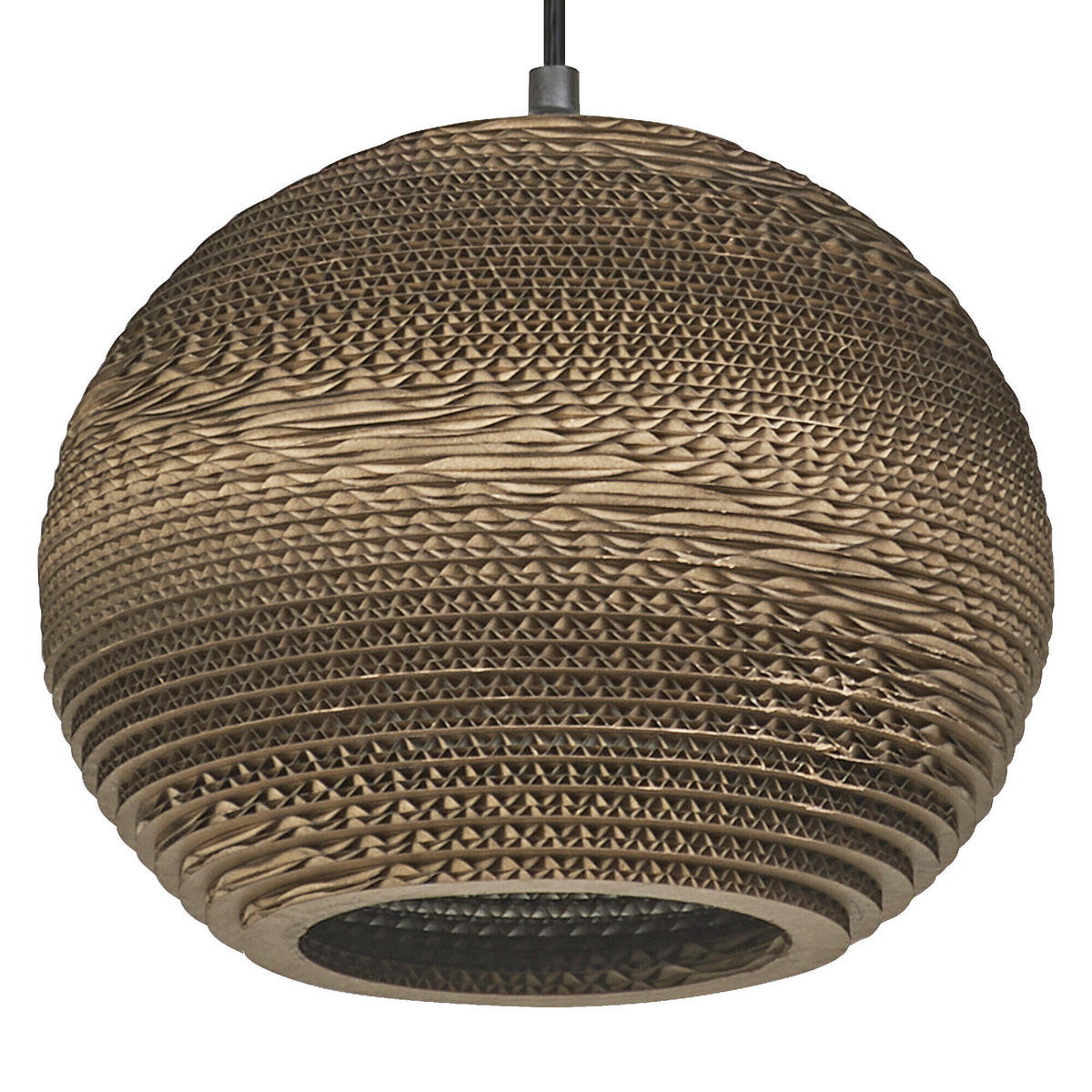 HÄNGELEUCHTE 26/127 cm  - Braun, Natur, Karton/Metall (26/127cm) - Osram