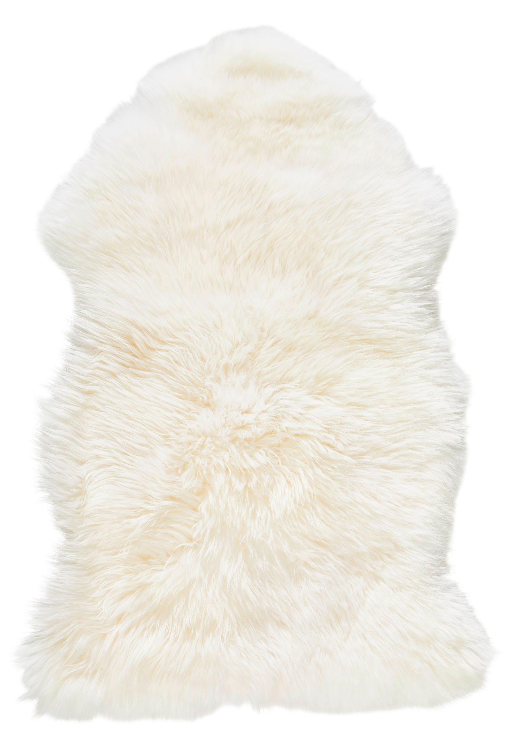SCHAFFELL 50/80 cm Weiß Tierform  - Weiß, Natur, Fell/Textil (50/80cm) - Linea Natura