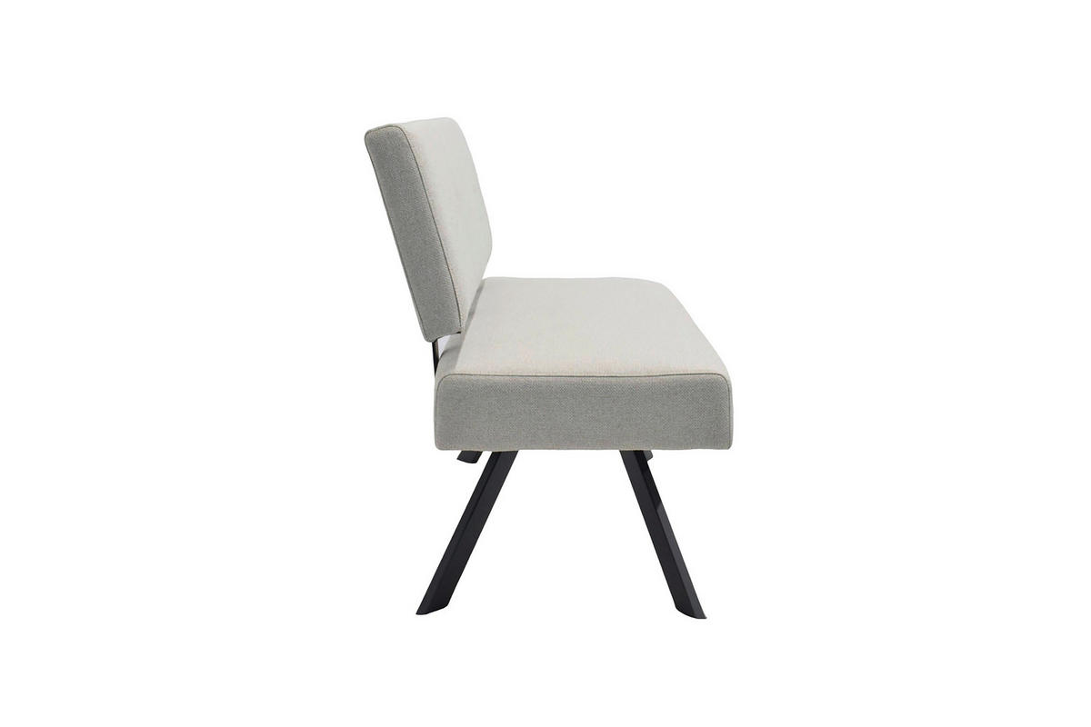 SITZBANK Taupe  - Taupe/Schwarz, MODERN, Textil/Metall (138/83/60cm) - MID.YOU