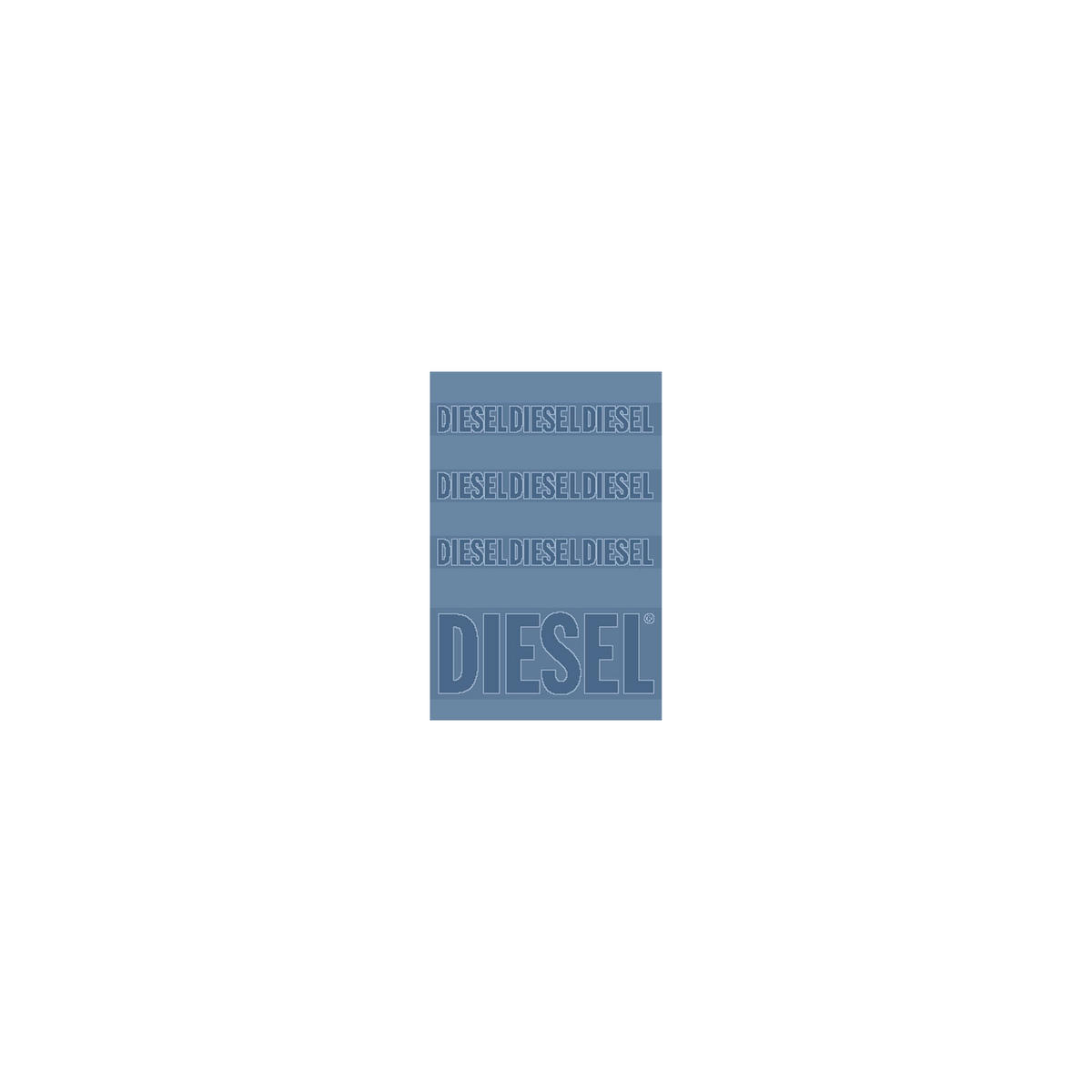 GÄSTETUCH RUNNING LOGO Blau 40/55 cm  - Blau, Basics, Textil (40/55cm) - Diesel