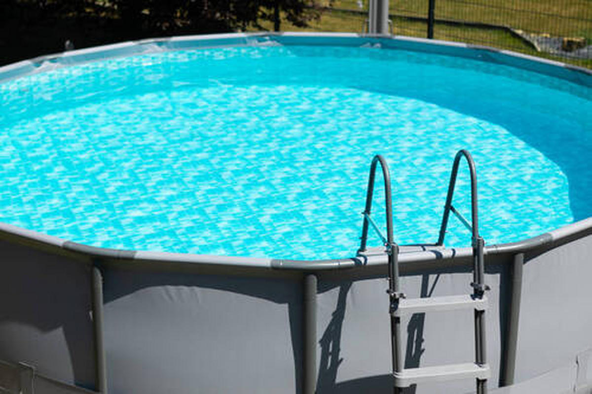 POOL 488/122 cm  - Anthrazit, KONVENTIONELL, Kunststoff (488/122cm)