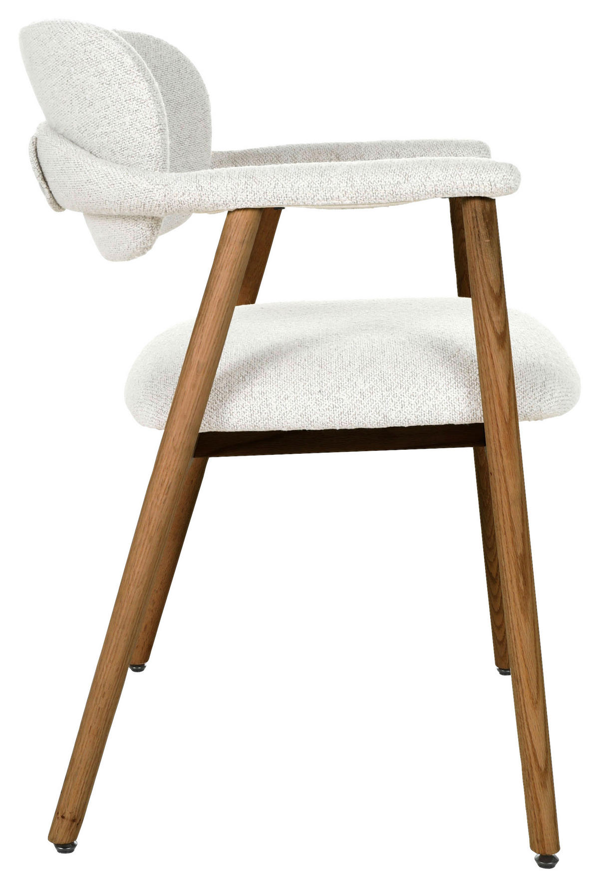 ARMLEHNSTUHL  in  - Beige/Nussbaumfarben, MODERN, Holz/Textil (59/78/57cm) - Livetastic