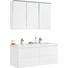 BADEZIMMER - Weiß, Design, Glas/Holzwerkstoff (120cm) - Novel BADEZIMMER - Weiß, Design, Glas/Holzwerkstoff (120cm) - Novel