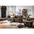 CHESTERFIELD-SOFA in Schwarz, Taupe  - Taupe/Schwarz, LIFESTYLE (212/81/94cm) - Ambia Home