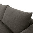 ECKSOFA Dunkelgrau Flachgewebe  - Dunkelgrau/Buchefarben, KONVENTIONELL, Holz/Textil (144/230cm) - Carryhome
