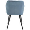 ARMLEHNSTUHL  in Eisen Samt  - Blau/Schwarz, Trend, Holz/Textil (54/86/60cm) - Livetastic