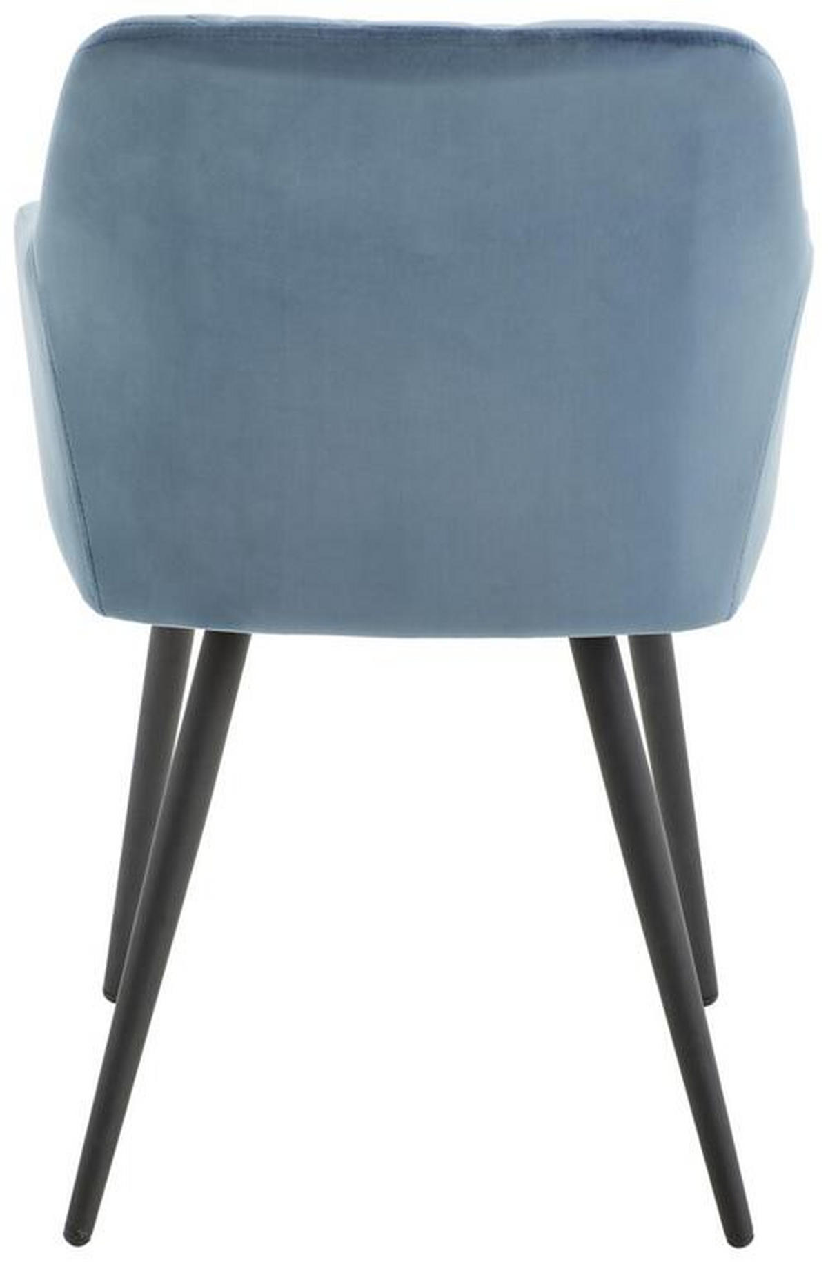 STOLIČKA S PODRÚČKAMI, železo, zamat, modrá, čierna - čierna/modrá, Trend, kov/drevo (54/86/60cm) - Hom`in