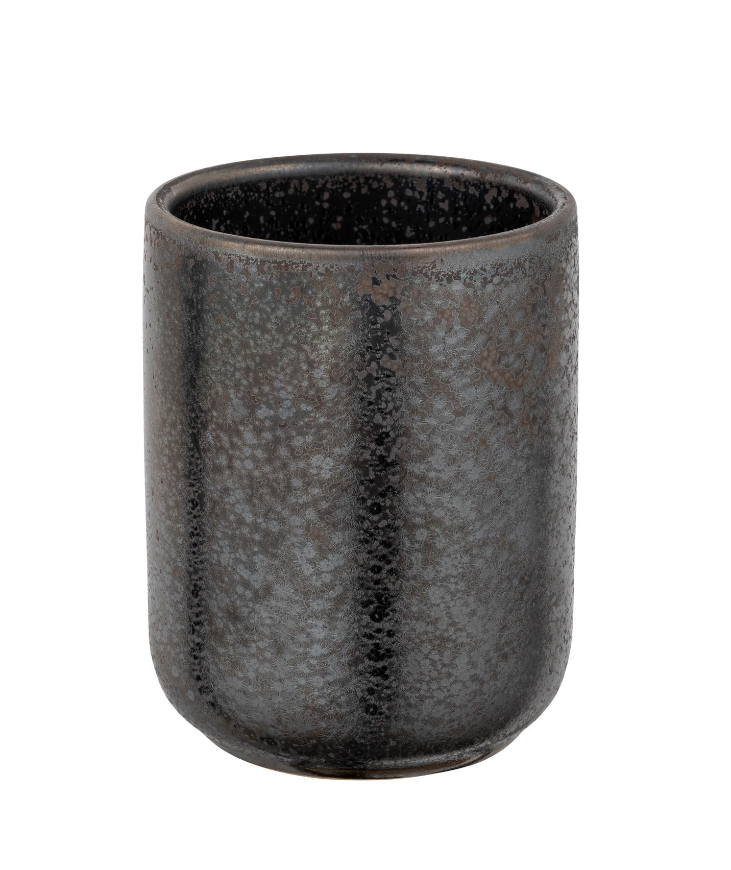 ZAHNPUTZBECHER RUFINA  - Dunkelgrau/Grau, KONVENTIONELL, Keramik (7,5/9,5/7,5cm) - Schöner Wohnen