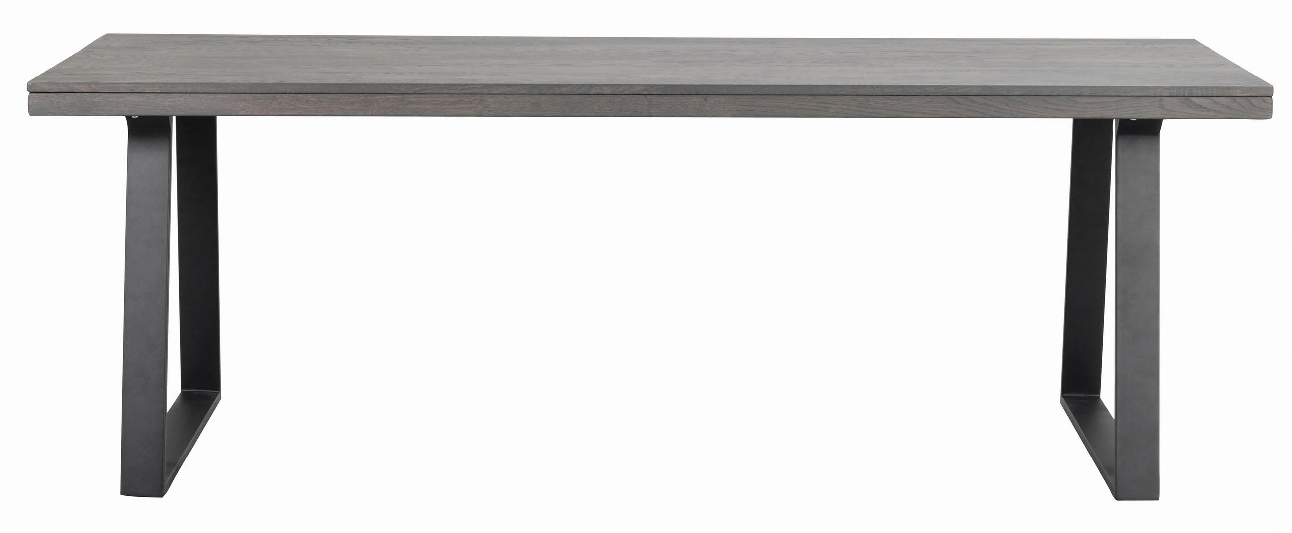 MATBORD i trä, metall 220/95/75 cm   - svart/mörkbrun, Klassisk, metall/trä (220/95/75cm) - Rowico