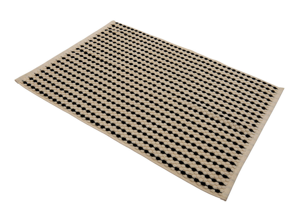 KOUPELNOVÁ PŘEDLOŽKA, 50/70 cm - černá/ecru, Konvenční, textil (50/70cm) - Dieter Knoll