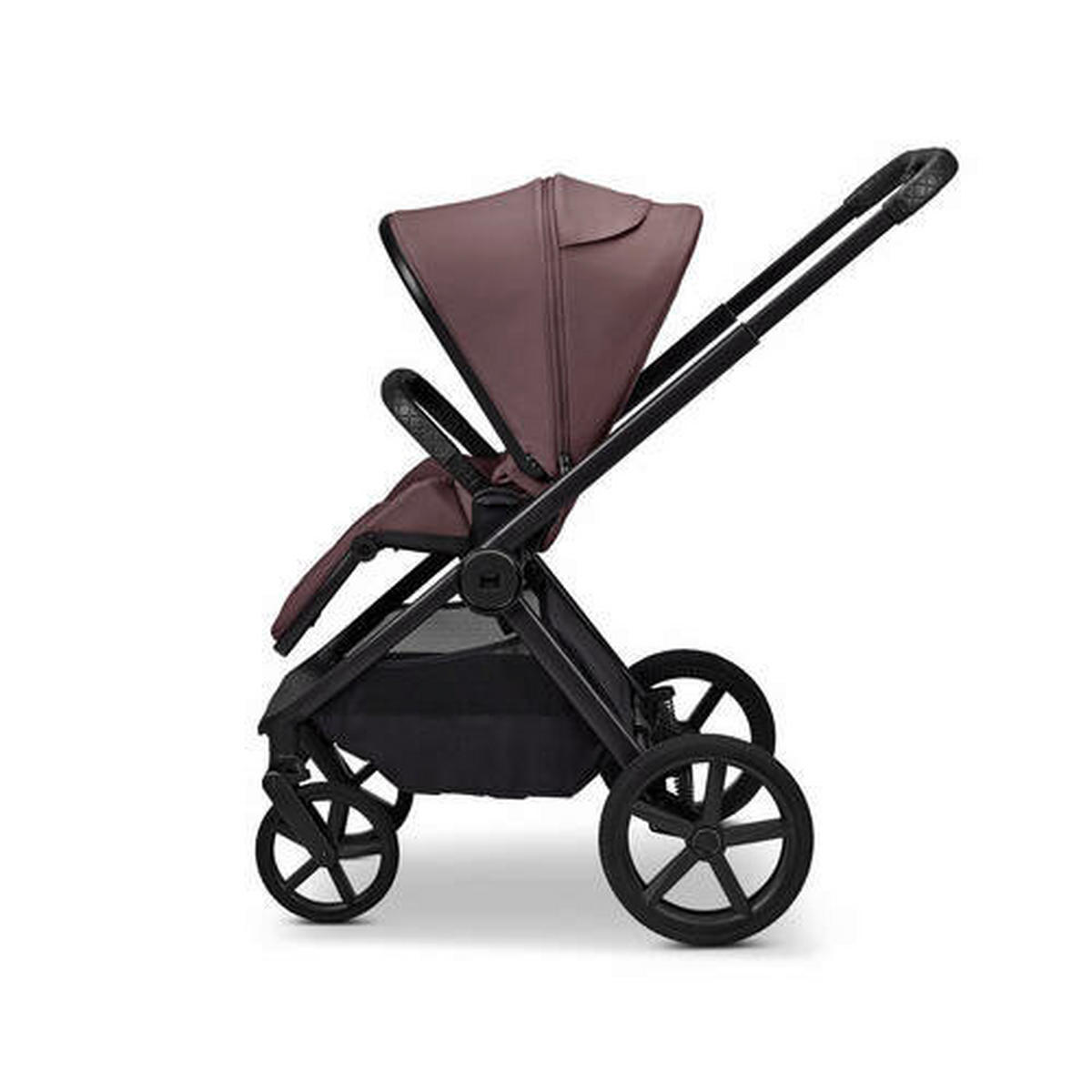 KOMBIKINDERWAGEN  Gio Fold ETPU  Tonka  - Schwarz/Mokka, Basics, Textil/Metall (120/58/92cm) - Moon Edition