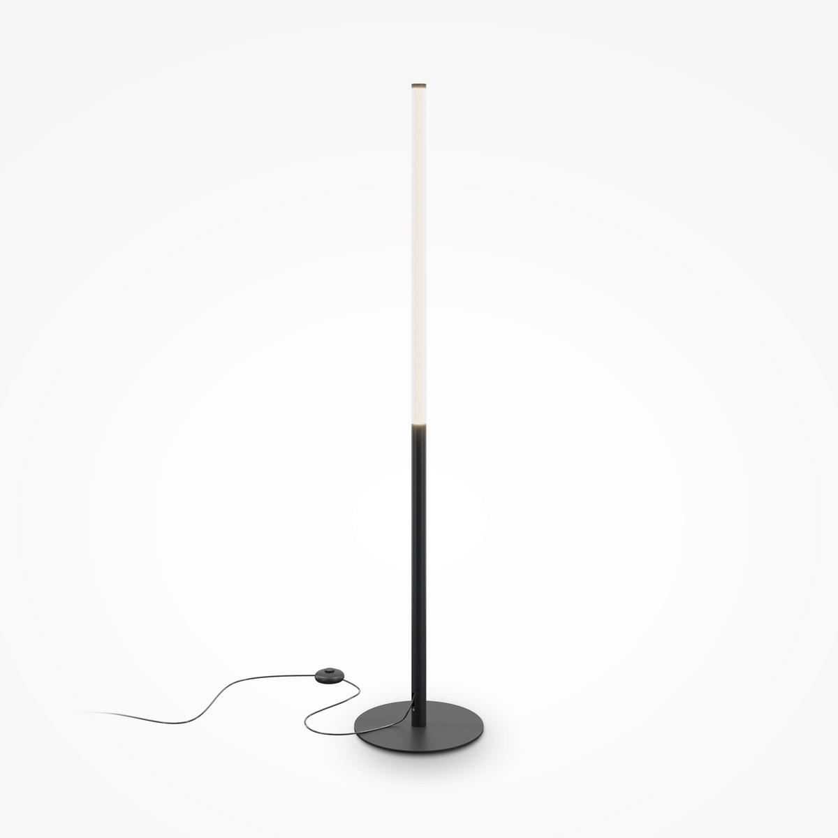 STEHLEUCHTE 26/130 cm    - Schwarz, Trend, Metall (26/130cm) - MAYTONI