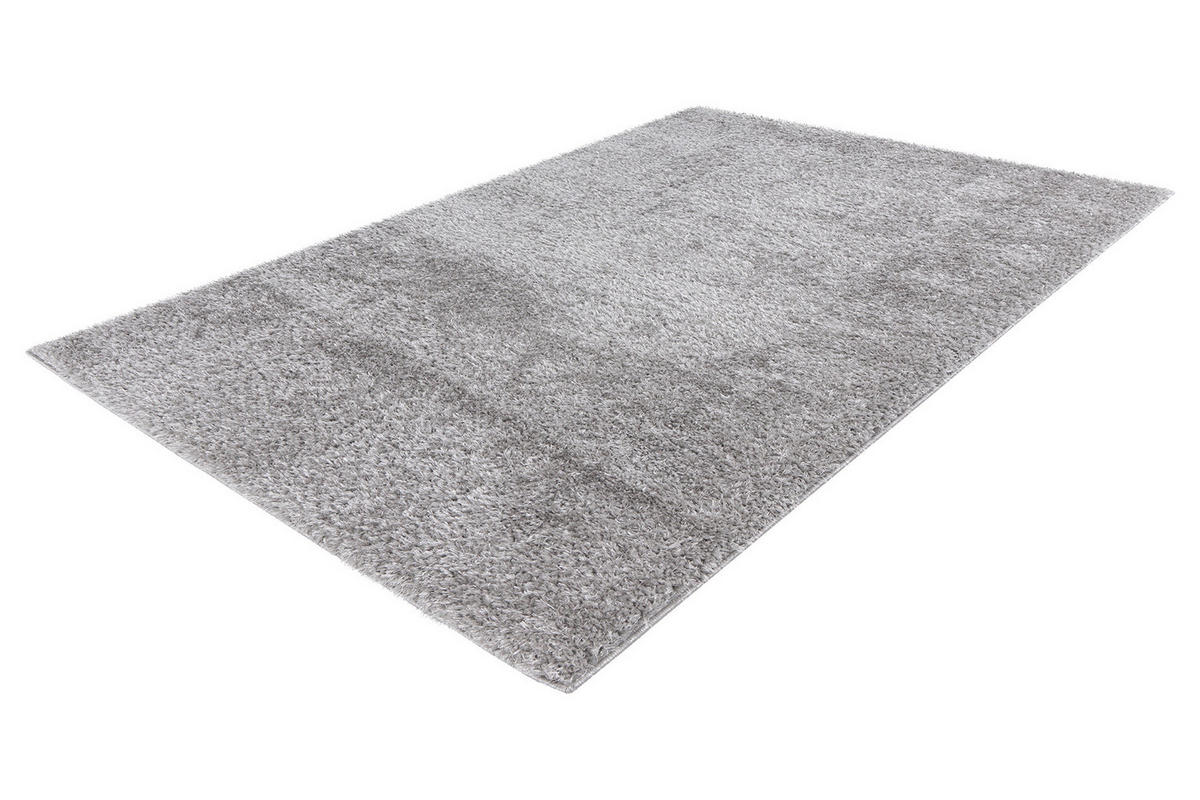 HOCHFLORTEPPICH 80/150 cm My Emilia  - Silberfarben, Konventionell, Textil (80/150cm) - Novel
