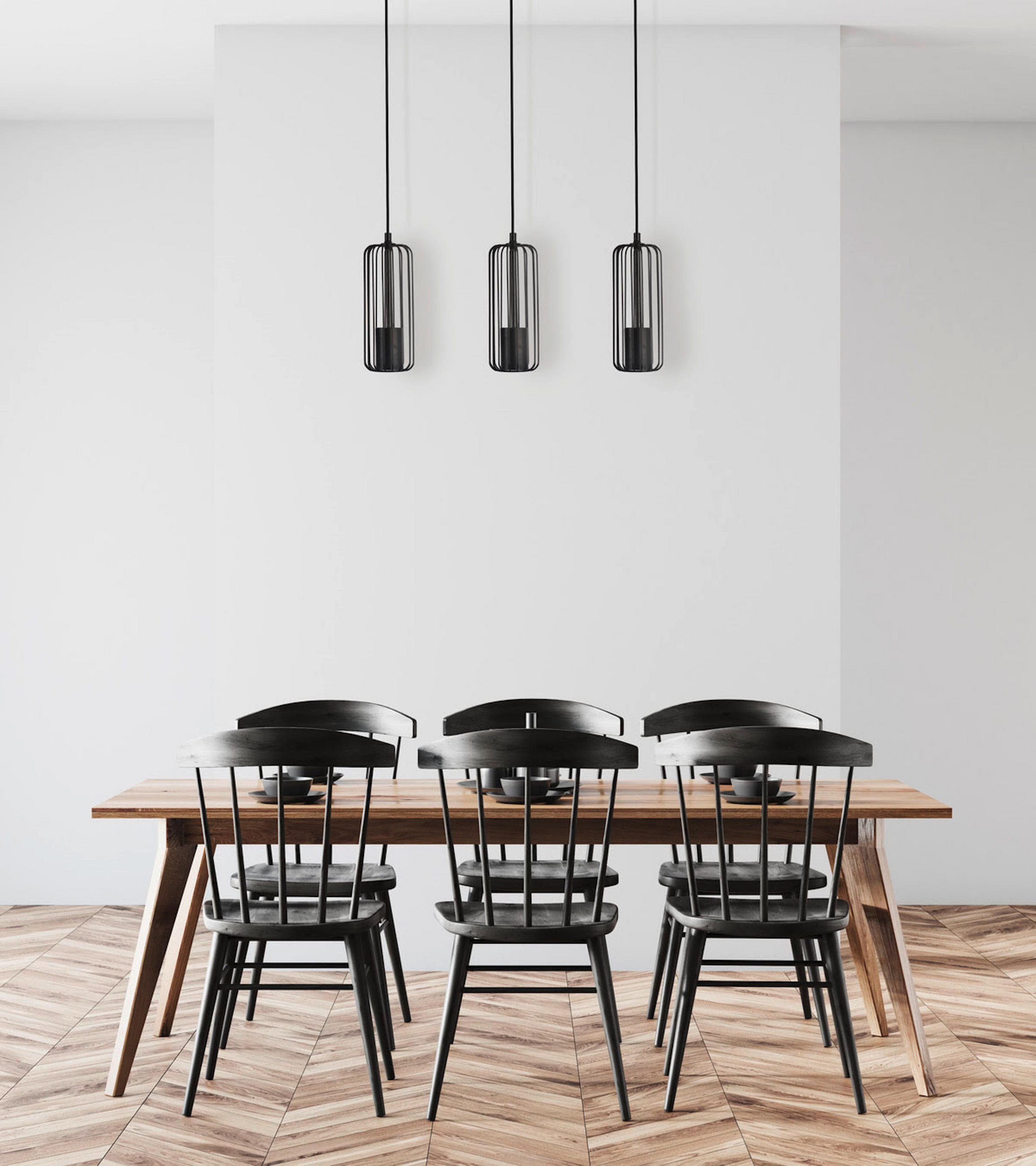 HÄNGELEUCHTE 50/10/150 cm    - Schwarz, Design, Metall (50/10/150cm)