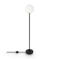 STEHLEUCHTE 25/155 cm    - Schwarz/Weiß, Trend, Glas/Metall (25/155cm) - MAYTONI