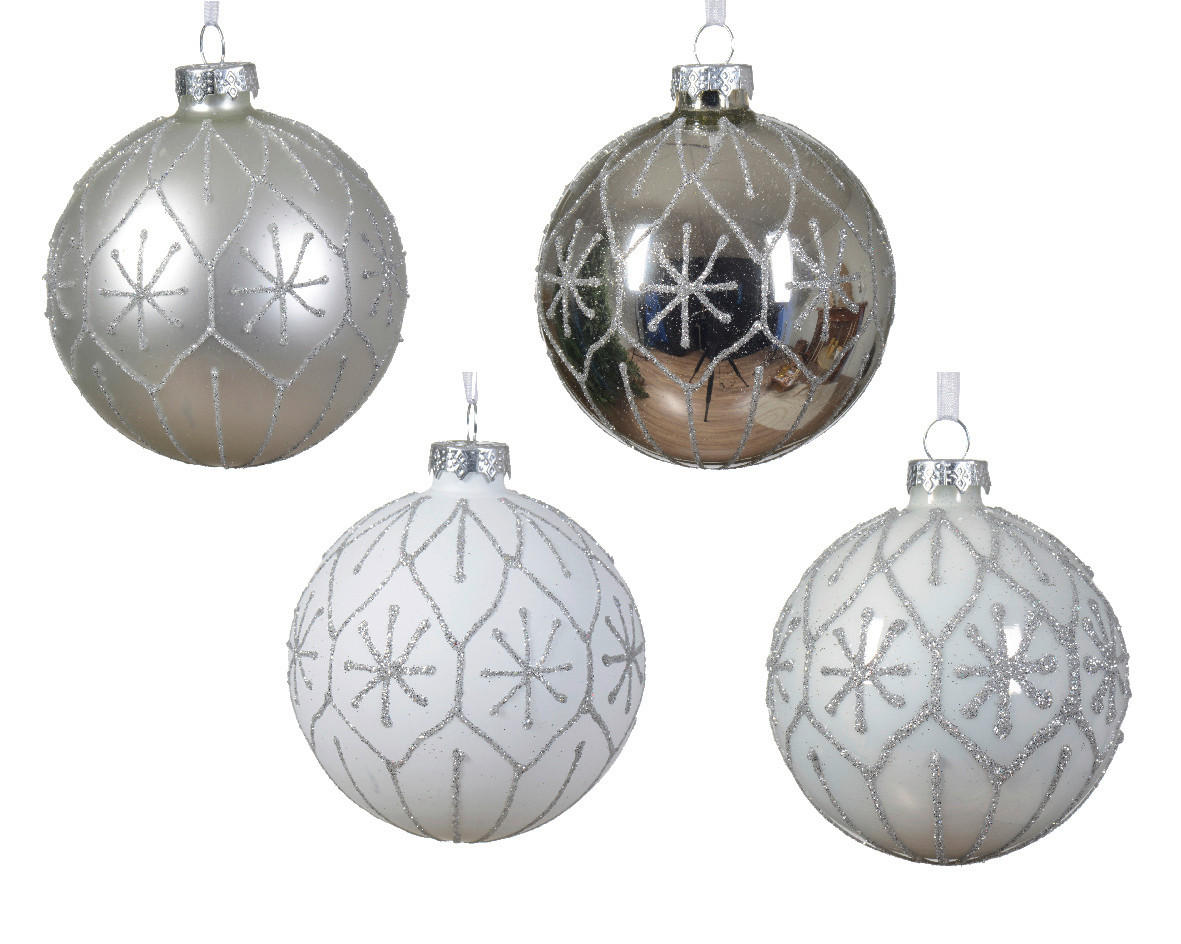 KROGLICA ZA BOŽIČNO JELKO - Basics (8/8/8cm)