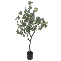 KUNSTPFLANZE 122 cm  - Dunkelgrau/Schwarz, Basics, Kunststoff/Textil (122cm) - Ambia Home