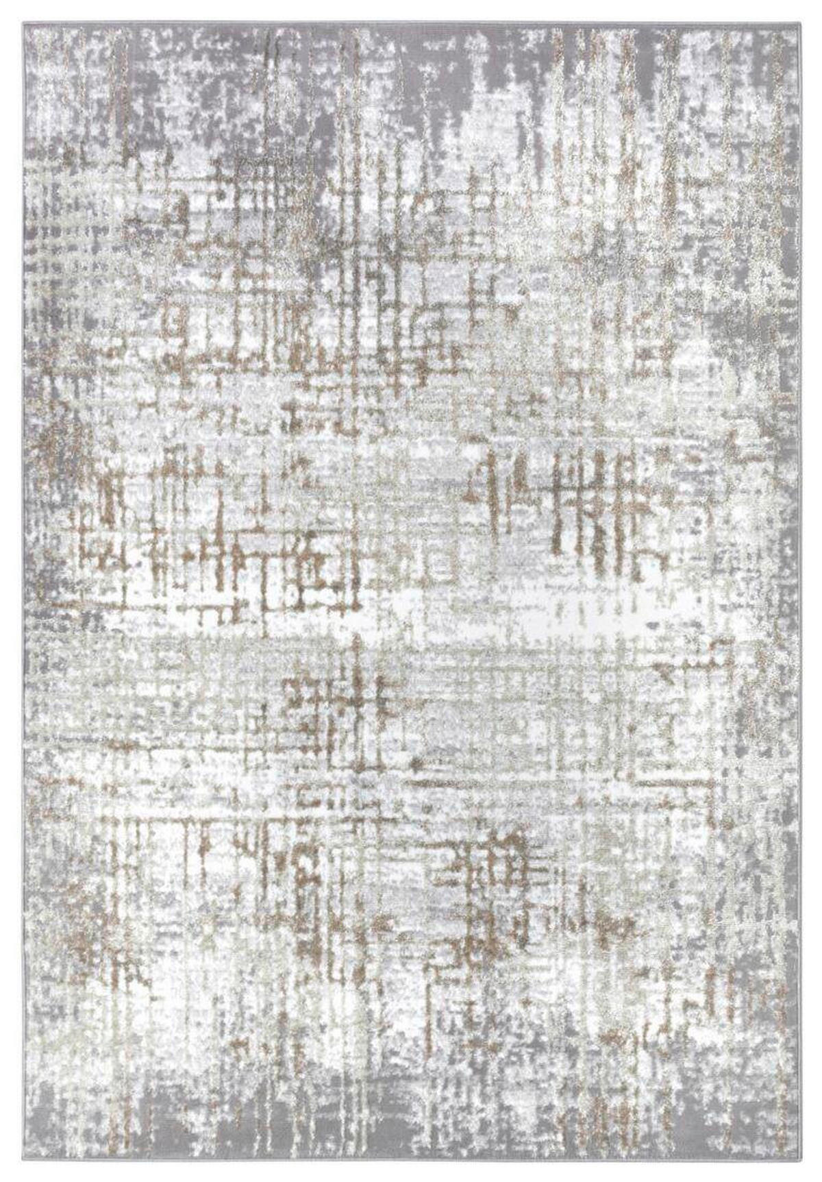 VINTAGE-TEPPICH 200/280 cm Shine Creme, Grau  - Creme/Grau, Design, Kunststoff (200/280cm)