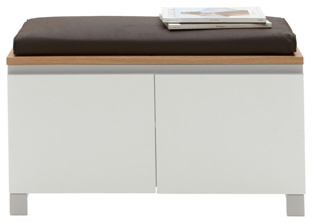 GARDEROBE 5-teilig  in 180/193/40 cm  - Weiss/Eichefarben, Design, Holz/Holzwerkstoff (180/193/40cm) - Dieter Knoll