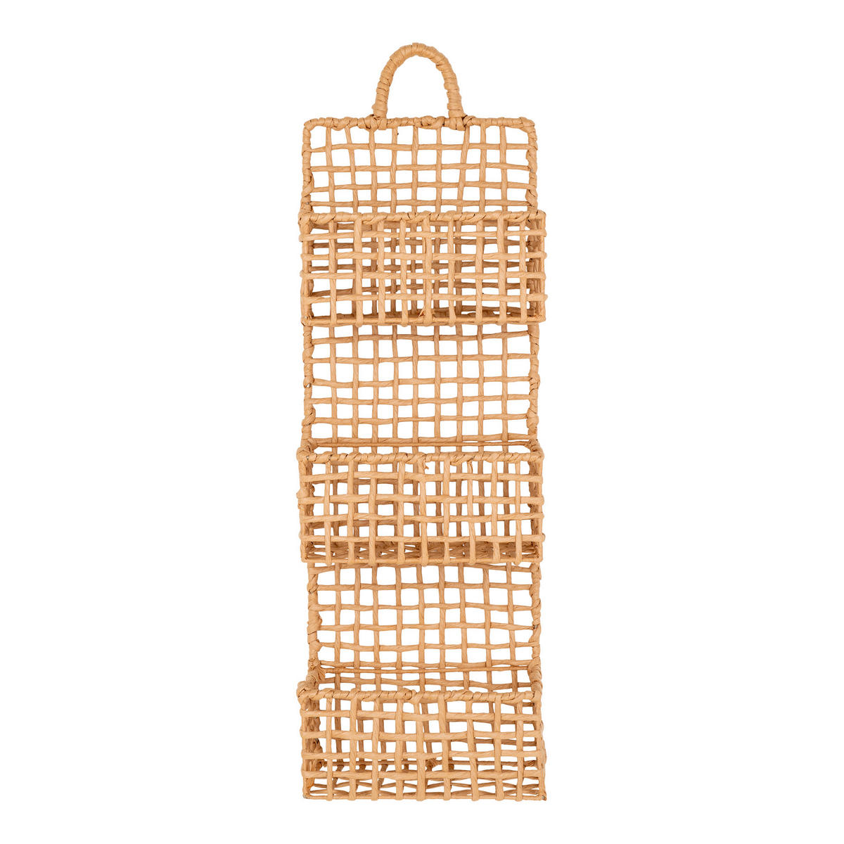WANDREGAL 25/70/15 cm  - Hellbraun, Design, Papier/Metall (25/70/15cm)