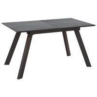 JÍDELNÍ STŮL, šedá, 140-180/80/76 cm - šedá, Design, kov/kompozitní dřevo (140-180/80/76cm) - Carryhome