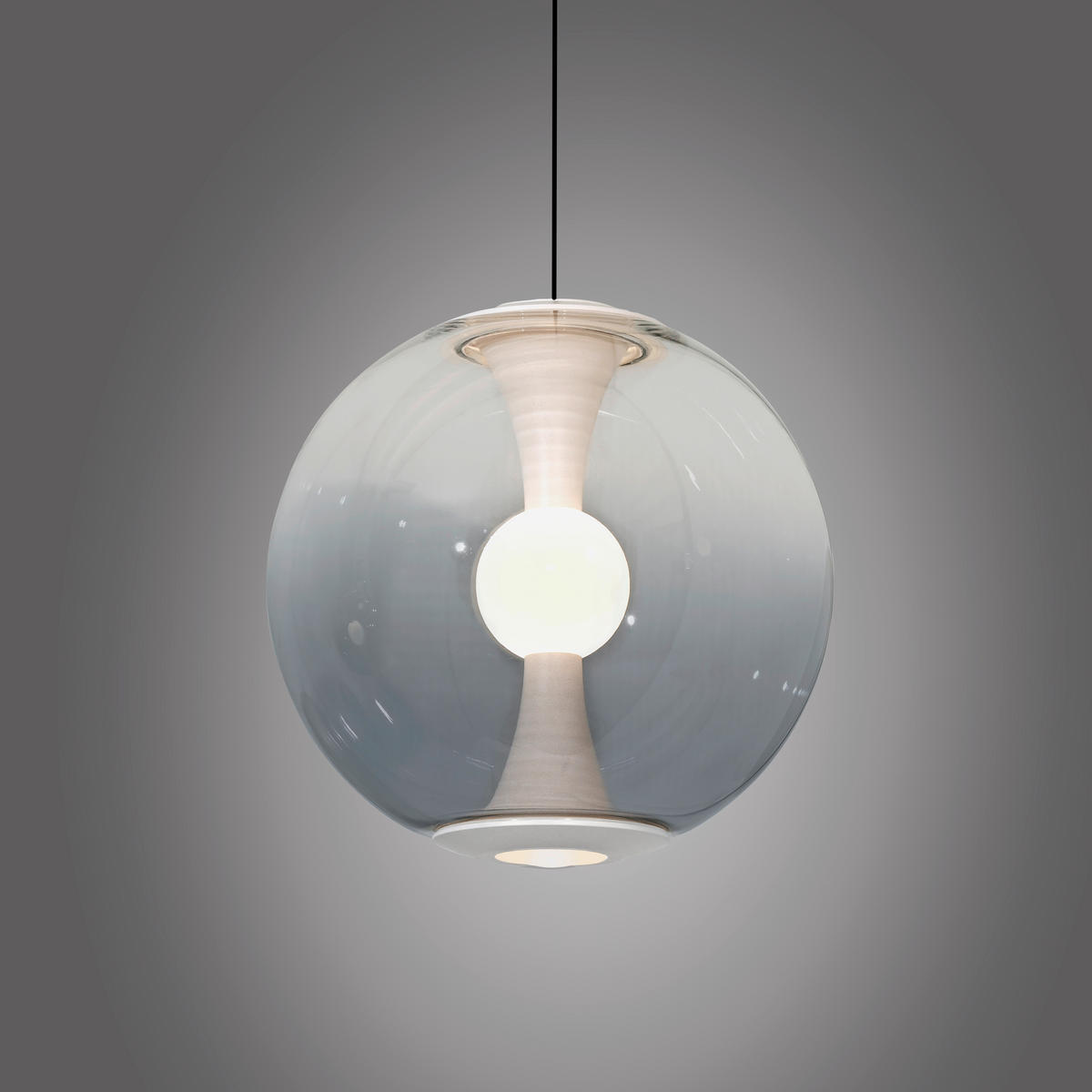 LED-PENDELLEUCHTE PURE Base-Glow 20/20/150 cm   - Weiß Hochglanz, MODERN, Glas/Kunststoff (20/20/150cm) - Neuhaus PURE