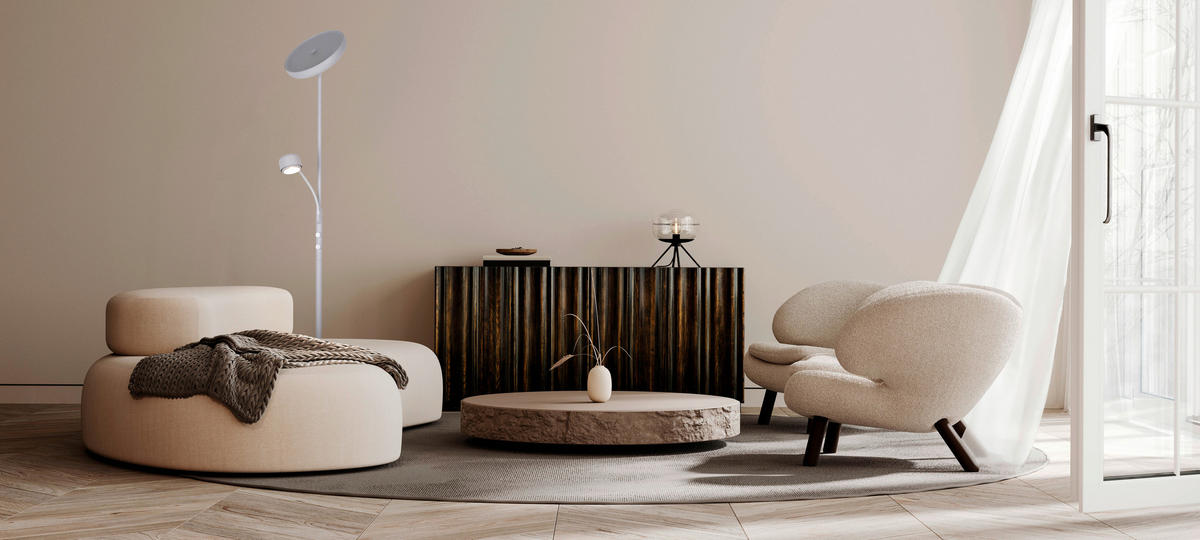 LED-STEHLEUCHTE 26/26/180 cm    - Weiß, Basics, Metall (26/26/180cm) - Näve