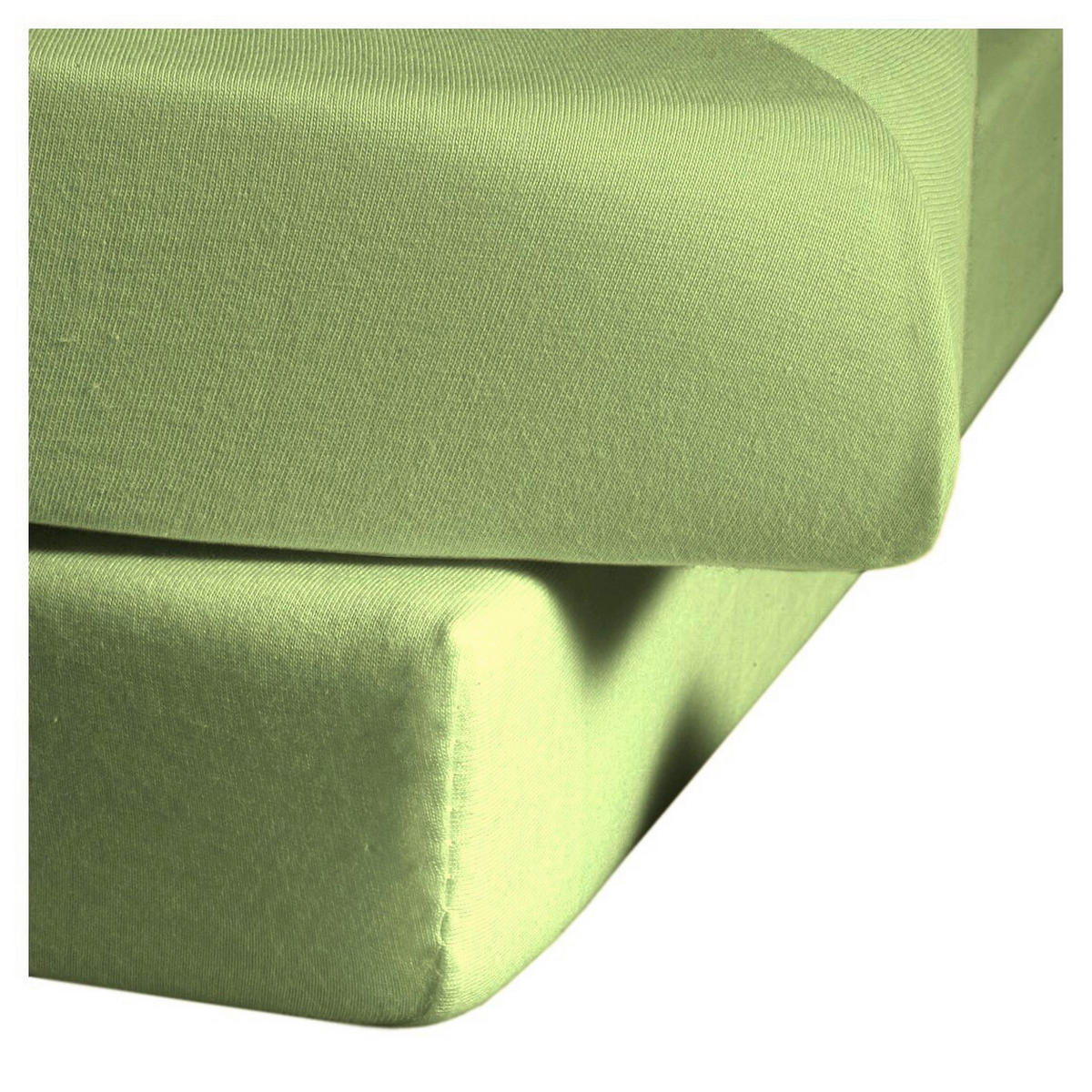 CEARȘAF CU ELASTIC 100/200 cm  - verde deschis, Basics (100/200cm)