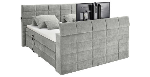 BOXSPRINGBETT 180/200 cm  in Schlammfarben  - Schlammfarben, KONVENTIONELL, Textil (180/200cm) - Carryhome