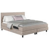BOXBETT 140/200 cm  Beige  - Beige/Schwarz, Modern, Holz/Holzwerkstoff (140/200cm) - MID.YOU