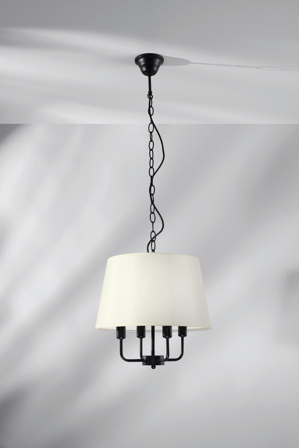 PENDELLEUCHTE 37,5/37,5/110 cm  - Goldfarben/Schwarz, KONVENTIONELL, Metall (37,5/37,5/110cm)