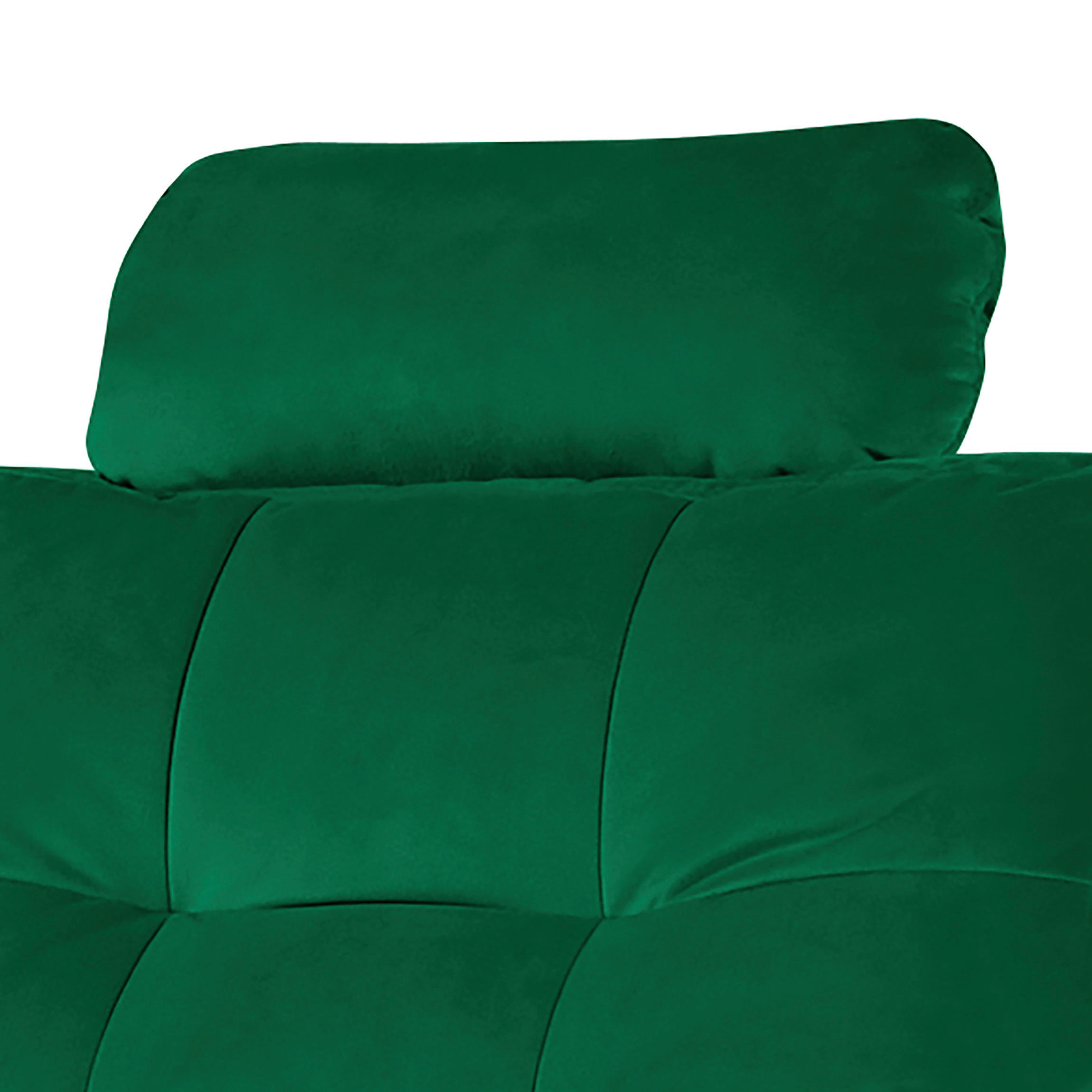 KOPFSTÜTZE in Samt  - Dunkelgrün, Design, Textil (43/18/15cm) - Livetastic