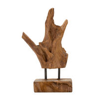 SKULPTUR - Braun, Basics, Holz (20/34/11cm)