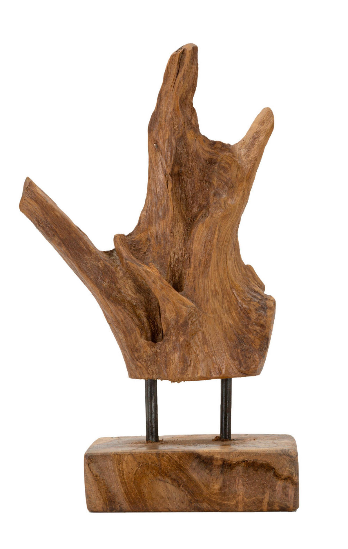 SKULPTUR - Braun, Basics, Holz (20/34/11cm)