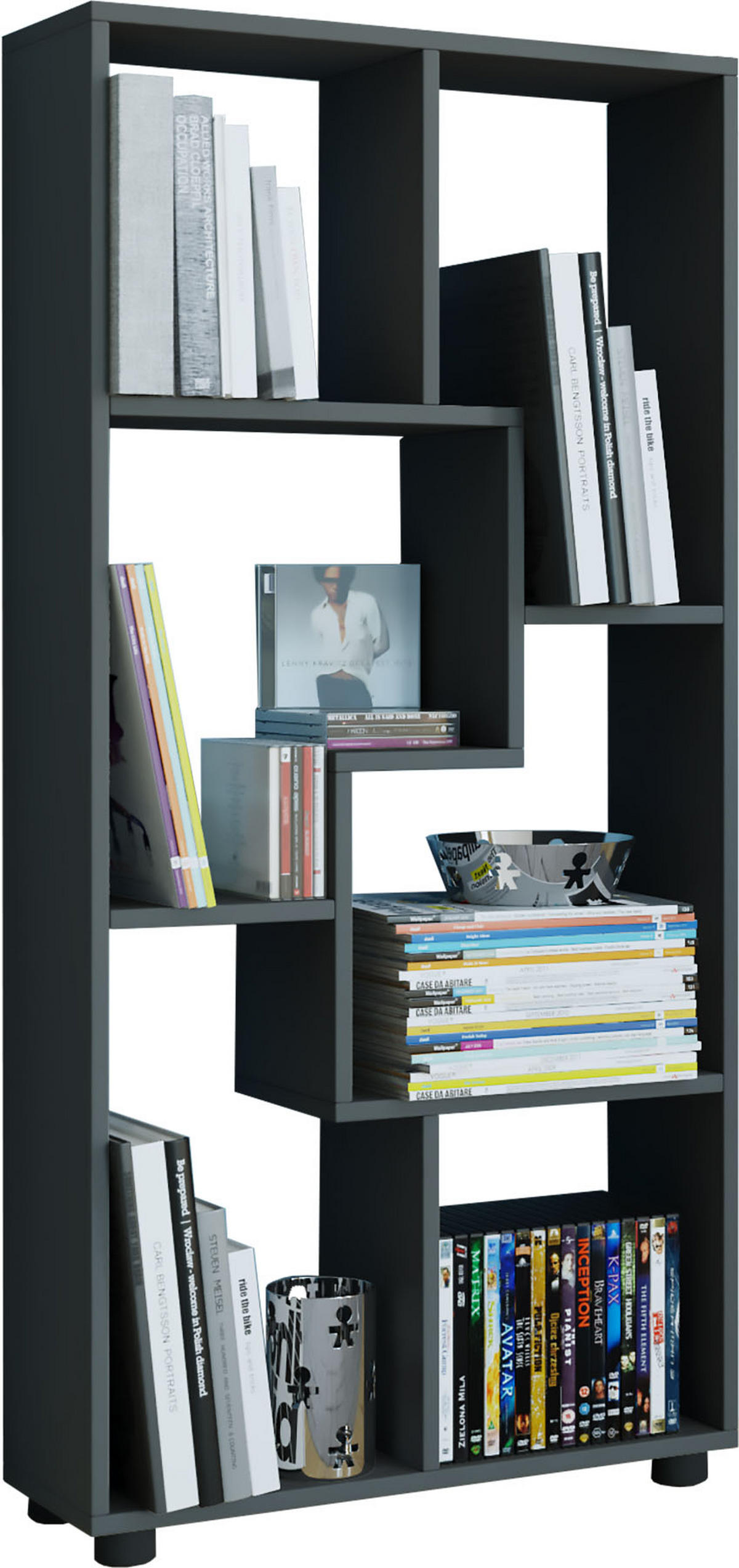 HYLLA i 60/119/20 cm svart  - svart, Basics, trämaterial (60/119/20cm) - MID.YOU