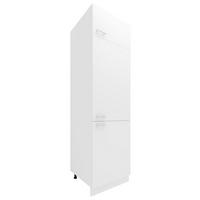 GESCHIRRSCHRANK 60/207/57 cm  in Weiß  - Alufarben/Weiß, KONVENTIONELL, Holzwerkstoff/Metall (60/207/57cm) - MID.YOU